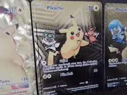 3 Pikachu gold 027 088 044 promo Holo Full Art Pokemon Card ex gx vmax v Chinese - Image 4