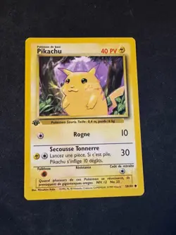 1999 1st Edition Pikachu (French) Base Set 58/102 Pokemon TCG Card - Image 1
