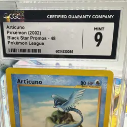 2002 Pokemon Black Star Promo # 48 Articuno CGC 9 **Pokemon League Promo** - Image 3