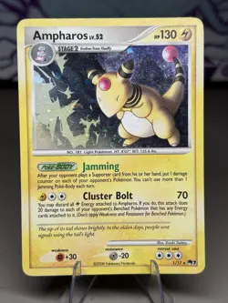 2008 Pokemon Ampharos Pop Series 7 Holo Rare 1/17 - Image 1