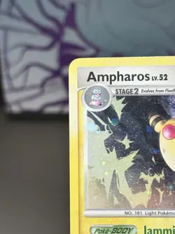 2008 Pokemon Ampharos Pop Series 7 Holo Rare 1/17 - Image 3