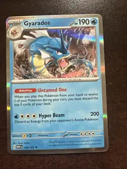 Gyarados 130/165 Holo Rare NM Pokemon TCG Scarlet & Violet 151 - Image 1