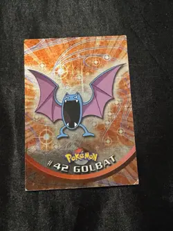 Pokemon Topps Series 1 Blue Logo Holo #42 Golbat - Image 1
