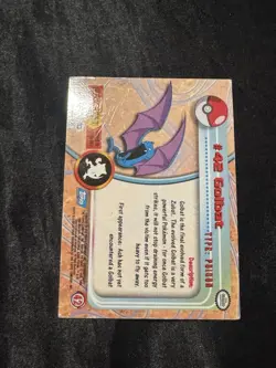 Pokemon Topps Series 1 Blue Logo Holo #42 Golbat - Image 2