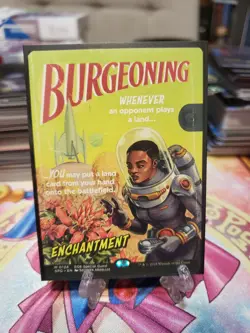 Burgeoning (Nonfoil) Ships Now EOE Special Guest Retro Sci-Fi Art MTG - Image 1