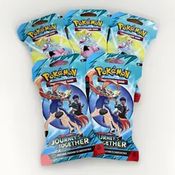 *NEW* 5x Journey Together Sleeved Booster Packs Pokemon TCG ?FACTORY SEALED? - Image 1