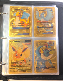 Pokemon Charizard Pikachu Tag Team V/GX/VMAX Gold Foil Lot With Pokemon Case - Image 4
