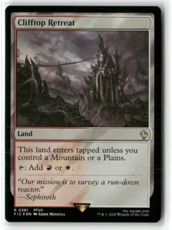 Clifftop Retreat Commander Final Fantasy Surge Foil NM MTG MAGIC - Image 1