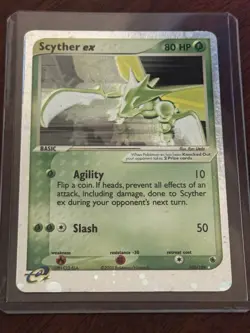 Pokemon TCG Scyther EX 102/109 Ultra Rare Full Holo Ruby & Sapphire - Image 1