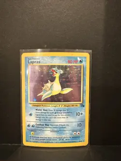 Lapras 10/62 Fossil Holo Pokemone TCG - Image 1
