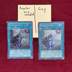 YUGIOH GREY PRINT Psychokinesis CSOC-EN056 Ultimate Rare 1st Edition LP - Image 2