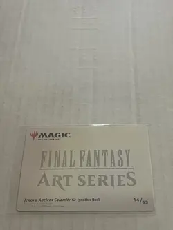 MTG Jenova, Ancient Calamity Art Card (Gold-Stamped Signature) Art Series 14/53 - Image 2