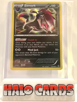 PACK FRESH Pokemon Card Zoroark 91/162 XY BREAKthrough Holo Rare Y12 - Image 1