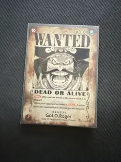 Gol D Roger OP09-118 SEC SP ENGLISH ONE PIECE Card Wanted Carrying on His Will - Image 1