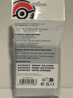 Pokemon Center: Rayquaza Among The Stars Card Sleeves (65 Sleeves) Sealed - Image 4