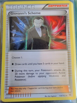 Giovanni's Scheme # 138/162 XY: Breakthrough Set Pokemon Trading Cards NM/MINT - Image 1