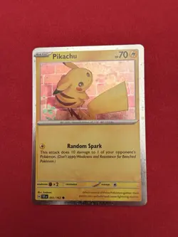 Pikachu 051/162 - Temporal Forces Promo - Cosmos Holo Rare Pokemon TCG Card - NM - Image 1
