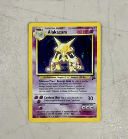 Pokemon Alakazam TCG Card Base Set 2 Holo Unlimited Rare Card 1/130 - Image 1