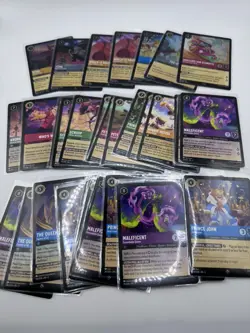 Disney Lorcana LOT Rare/Super Rare LOT (170 Cards) / 7 Rare Cold Foils included - Image 1
