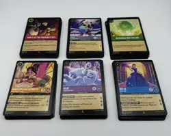 Disney Lorcana LOT Rare/Super Rare LOT (170 Cards) / 7 Rare Cold Foils included - Image 2