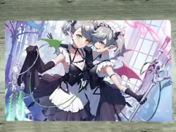 WVICM Playmat Labrynth Servant Arianna & Arianne TCG CCG Trading Card Game Mat - Image 1