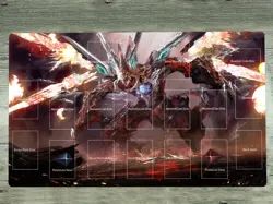 WVICM Playmat Odd-Eyes Raging Dragon TCG CCG Pad Trading Card Game Mat With Bag - Image 1