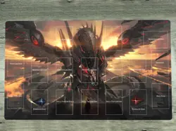 WVICM Playmat Cyber Dragon Infinity TCG CCG Mouse Pad Trading Card Game Mat - Image 1