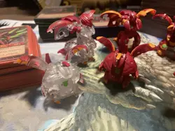 Bakugan Battle Planet Lot Huge 9 Dragonoid And 413 Cards - Image 3