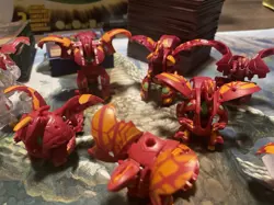 Bakugan Battle Planet Lot Huge 9 Dragonoid And 413 Cards - Image 4