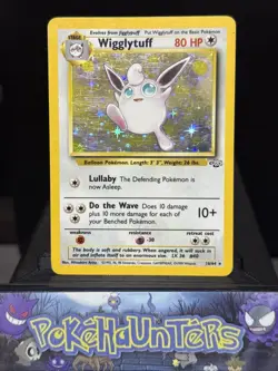 Pokemon Card Wigglytuff 16/64 Rare Holo Jungle Set WOTC Played - Image 1