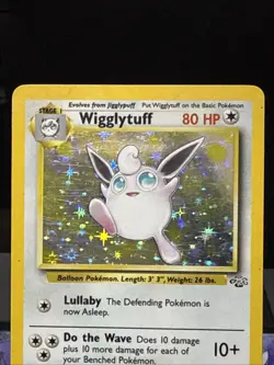 Pokemon Card Wigglytuff 16/64 Rare Holo Jungle Set WOTC Played - Image 2