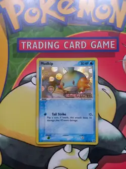 Mudkip 56/106 EX Emerald Reverse Holo Stamped Pokemon Card - Image 1