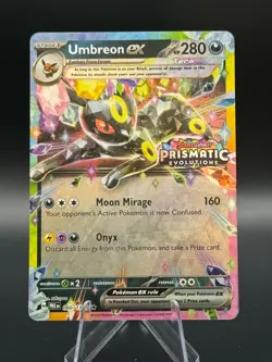 2025 Pokemon Umbreon EX 060/131 Prismatic Evolutions Stamped Promo Card - Image 1
