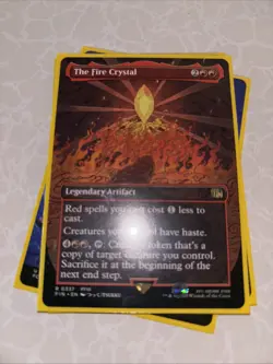 The Fire Crystal (Borderless) Final Fantasy MTG. Pack Fresh. Ready To Ship. - Image 2