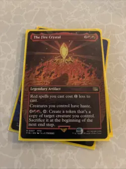 The Fire Crystal (Borderless) Final Fantasy MTG. Pack Fresh. Ready To Ship. - Image 3
