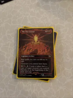 The Fire Crystal (Borderless) Final Fantasy MTG. Pack Fresh. Ready To Ship. - Image 4