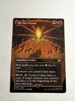 The Fire Crystal Borderless NM FINAL FANTASY Magic the Gathering MTG - Image 1