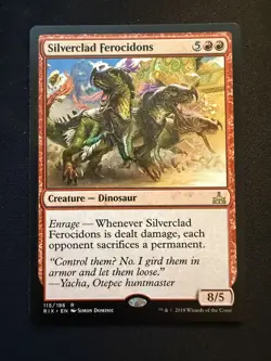 Silverclad Ferocidons 115 - R - Rivals of Ixalan - Normal - MTG - LP - Image 1