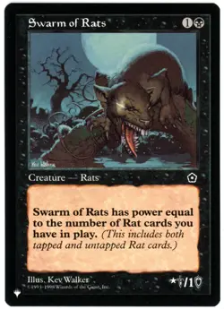 Swarm of Rats - The List Reprints - Mystery Booster 2 - MTG - NM/M - Image 1
