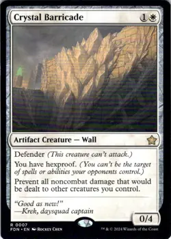 MTG Crystal Barricade (7) | NM | Foundations {FDN} - Image 1
