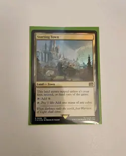 MTG Final Fantasy - Starting Town - Foil - Rare Land - Image 1