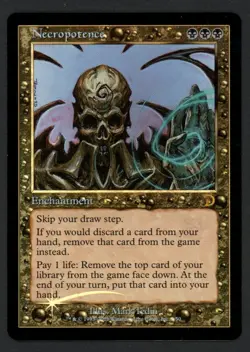 ***FOIL Necropotence Deckmasters Promo*** MTG Promo Magic Kid Icarus - Image 1