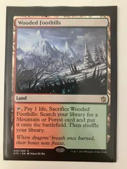 4x Wooded Foothills - Khans of Tarki - NM/LP - Magic the Gathering Playset - MTG - Image 2