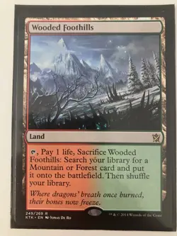 4x Wooded Foothills - Khans of Tarki - NM/LP - Magic the Gathering Playset - MTG - Image 5