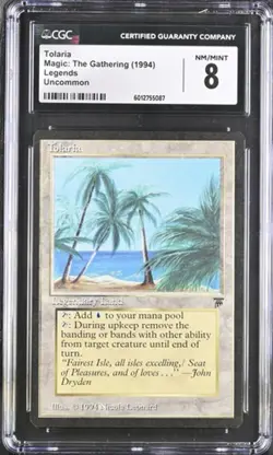 Tolaria, Legends mtg. CGC 8, Near Mint/Mint! - Image 1
