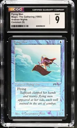 Flying Men, Arabian Nights Mtg. CGC 9 Mint! - Image 1