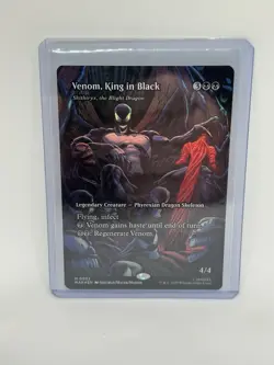 Magic The Gathering Spider-Man Venom King In Black Mythic Full Art Foil NM - Image 1