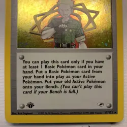 Lt. Surge 1st Edition 017/132 Gym Heroes Holo LP-NM Pokemon TCG - Image 3