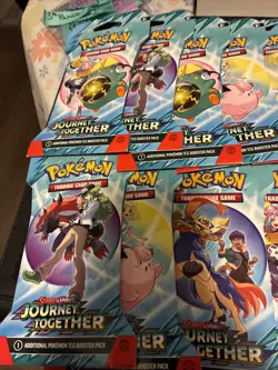 Pokemon TCG Journey Together Sleeved Booster Pack - Lot Of 13 - Image 2