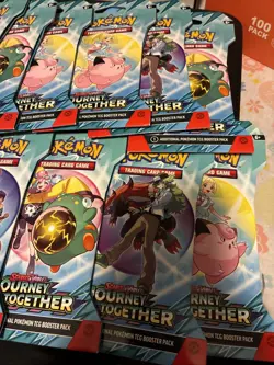 Pokemon TCG Journey Together Sleeved Booster Pack - Lot Of 13 - Image 3